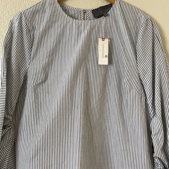 Anthropologie Sundays in Brooklyn Striped Blouse Size S - Picture 4 of 16